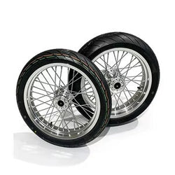 Ultra Bee Supermoto Wheelset (17in) Chrome/Black